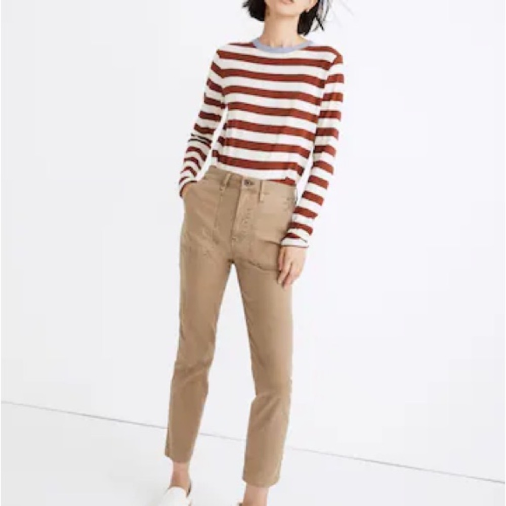 Madewell Stovepipe Fatigue Pants: TENCEL Lyocell Edition Size 23